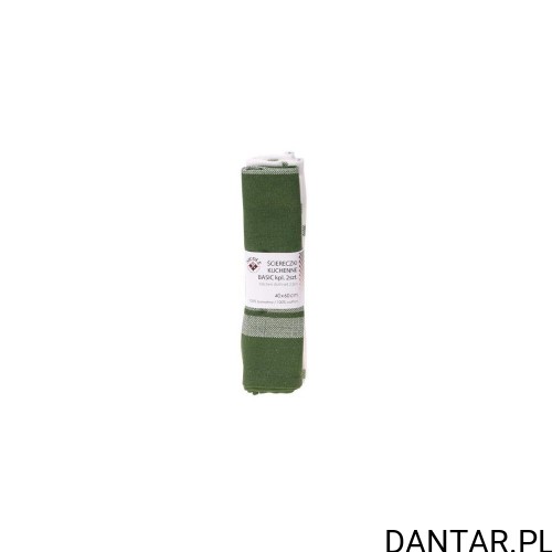 Dwupak ściereczek Nicole BASIC 40x60 cm, wzór 6, zielono-biała krata