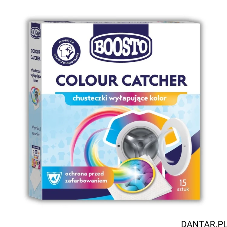 Opakowanie Chusteczki wyłapujące kolor Boosto Colour Catcher, 15 sztuk