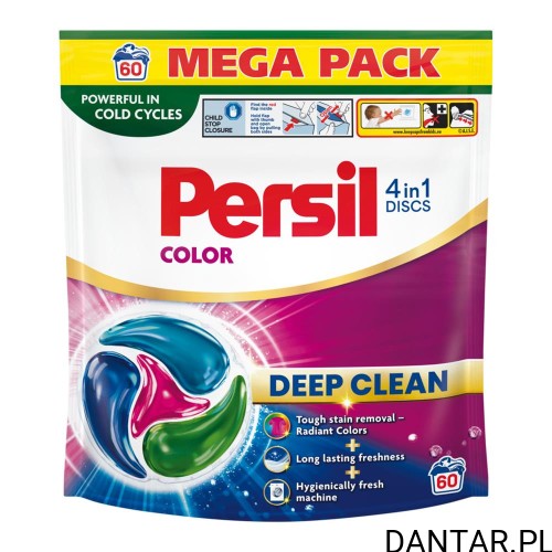 Kapsułki do prania Persil Discs Color - opakowanie 60 kapsułek