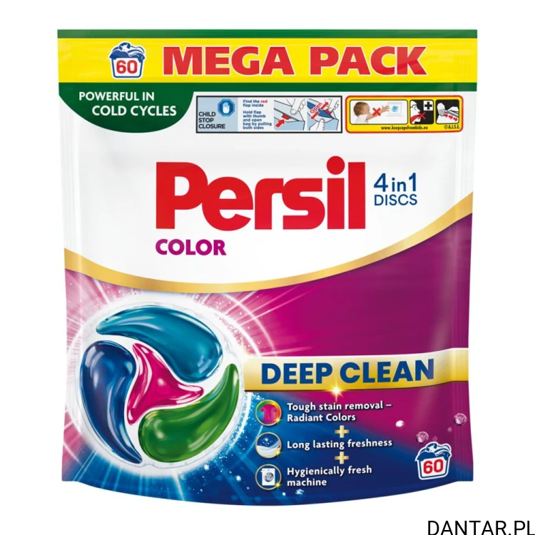 Kapsułki do prania Persil Discs Color - opakowanie 60 kapsułek
