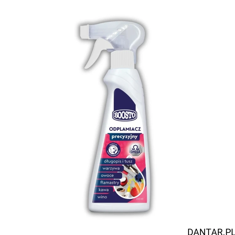 Jedno opakowanie Odplamiacz precyzyjny Omega w sprayu 250 ml Boosto