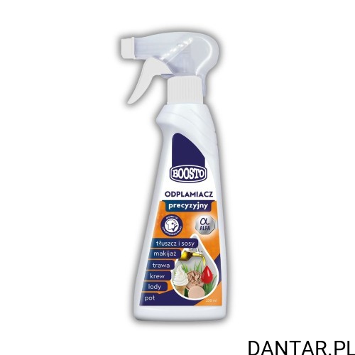 Jedno opakowanie Odplamiacz precyzyjny Alfa w sprayu 250 ml Boosto