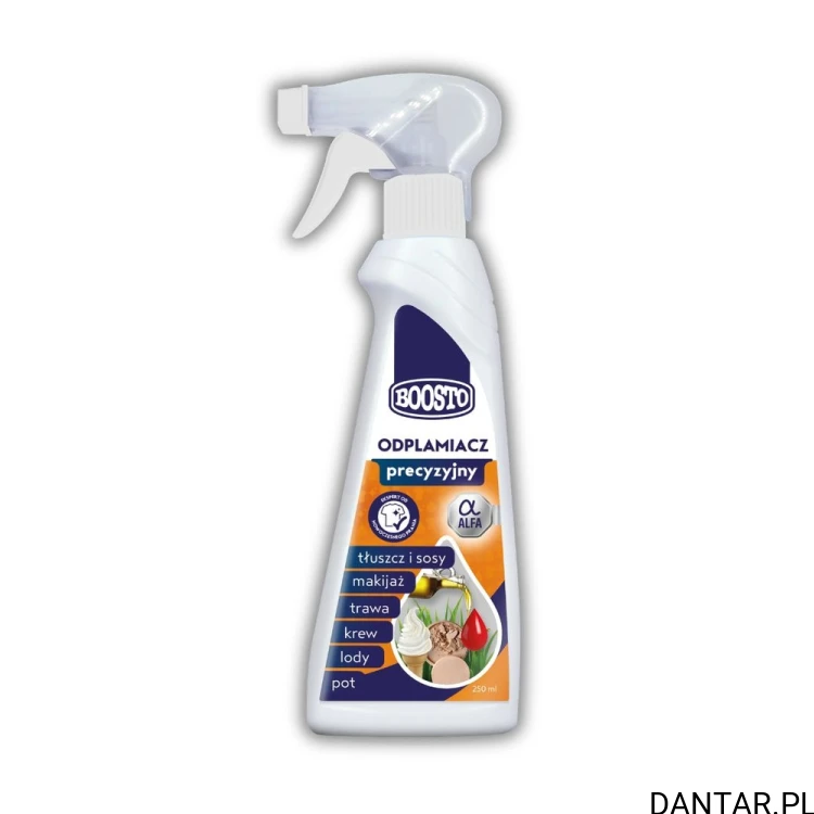 Jedno opakowanie Odplamiacz precyzyjny Alfa w sprayu 250 ml Boosto