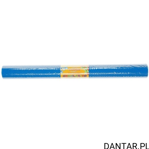 Tektura falista 50 x 70 cm niebieska Titanum, arkusz zwinięty w rulon z papierową opaską