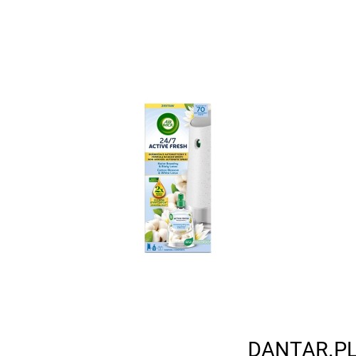 Zestaw Air Wick Active Fresh Kwiat Bawełny i Biały Lotos 228 ml