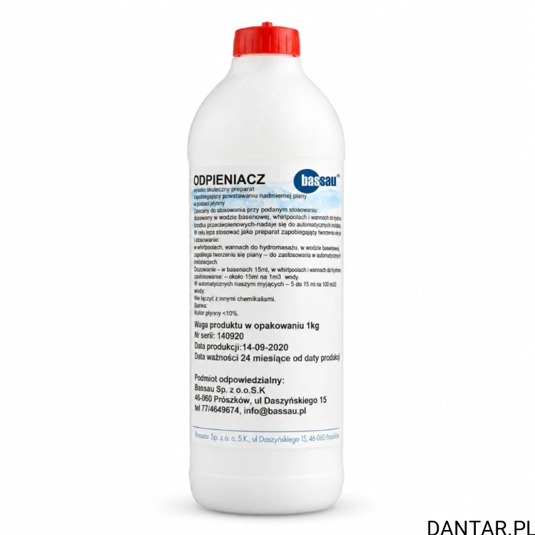 Odpieniacz Bassau 1 l w białej butelce