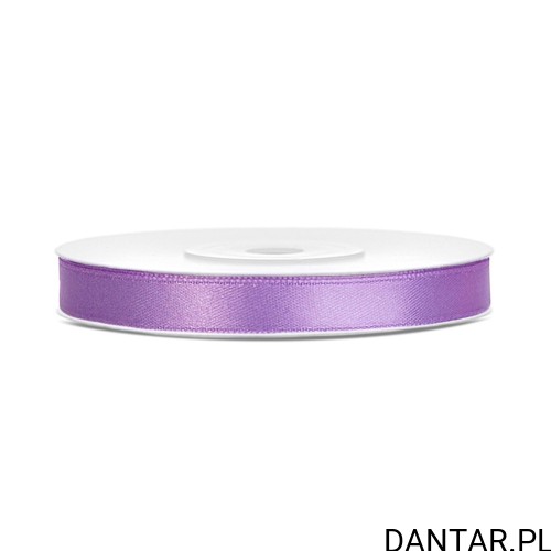 Jedna rolka lawendowej wstążki satynowej PartyDeco 6 mm x 25 m