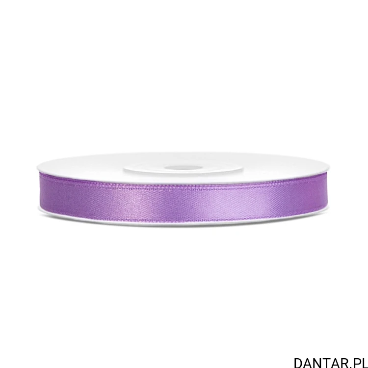 Jedna rolka lawendowej wstążki satynowej PartyDeco 6 mm x 25 m