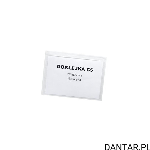 Przezroczysta przylga kurierska Kalena C5 235 x 175 mm na dokument przewozowy