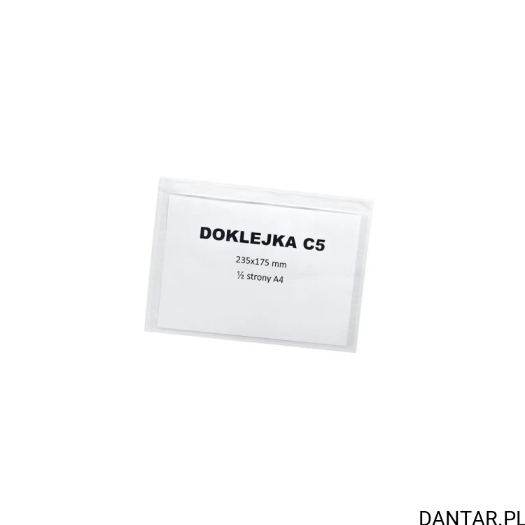 Przezroczysta przylga kurierska Kalena C5 235 x 175 mm na dokument przewozowy