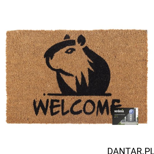 Wycieraczka ANIMALS wzór 3: sylwetka kota i napis WELCOME