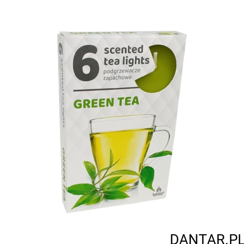 Podgrzewacze zapachowe ADMIT Green Tea, 6 sztuk