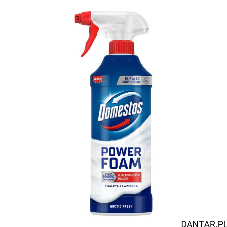 Jedna butelka Domestos Power Foam Arctic Fresh z aplikatorem