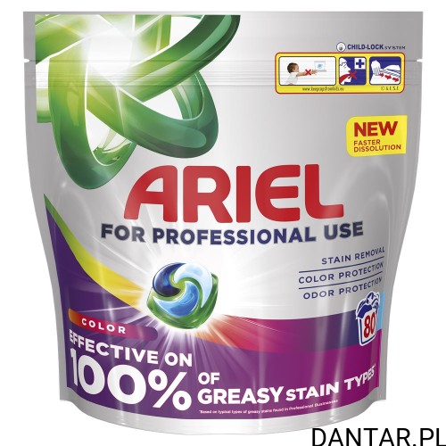 Opakowanie Ariel Professional Color 80 kapsułek