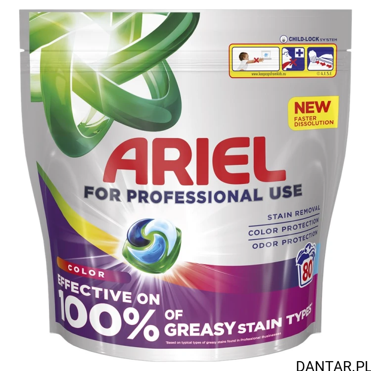 Opakowanie Ariel Professional Color 80 kapsułek