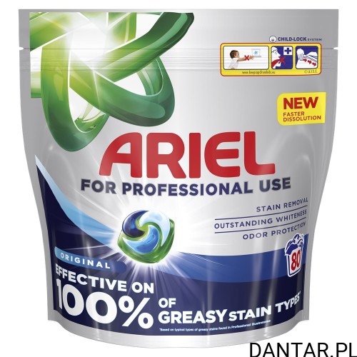 Opakowanie Ariel Professional Original 80 kapsułek