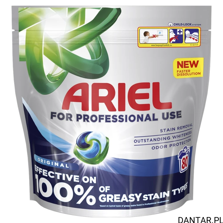 Opakowanie Ariel Professional Original 80 kapsułek
