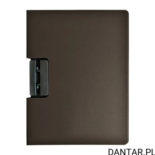Ciemnoszara deska zamykana z klipem A4 Tetis BD651-S2