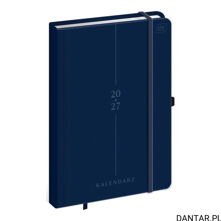 Kalendarz książkowy A4 192 Mat+UV blue Interdruk 2027 a1