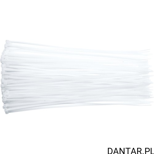 Opaski zaciskowe białe 300x3,6 a100 73885