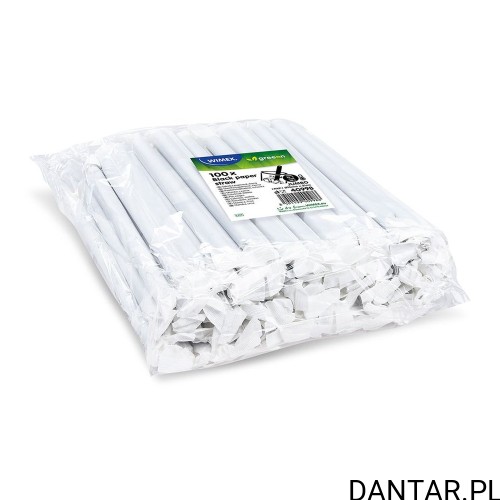 Opakowanie 100 czarnych rurek papierowych JUMBO WIMEX 40998 pakowanych pojedynczo