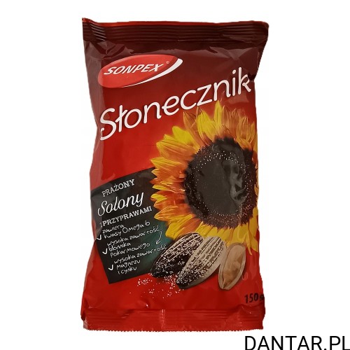 Słonecznik pasiak solony czerwony 150g Sonpex a25