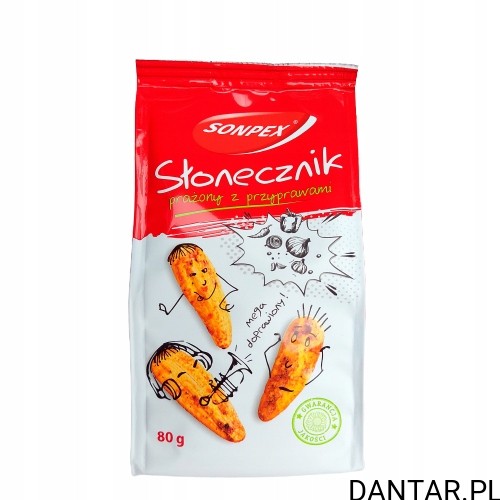 Słonecznik prażony z przyprawami kartonik Sonpex 80g a24
