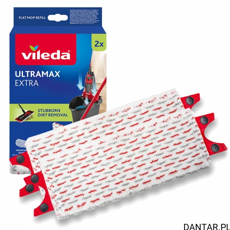 Opakowanie dwóch wkładów Wkłady Vileda Ultramax 2w1 2 sztuki