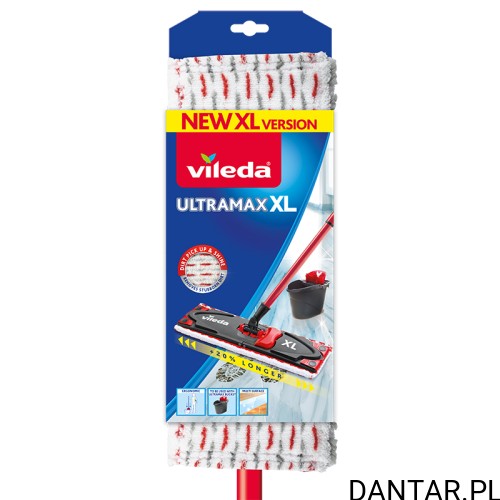 Mop płaski Vileda Ultramax XL z kijem i nakładką