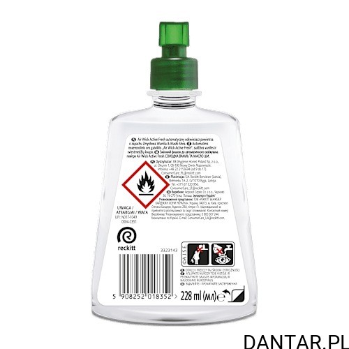 Butelka wkładu Air Wick Active Fresh Sweet Vanilla i Shea Butter 228 ml