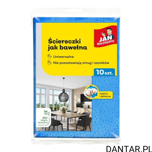 Ściereczki jak bawełna Jan Niezbędny mix kolorów a10/15