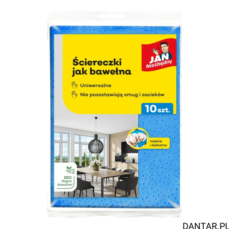 Ściereczki jak bawełna Jan Niezbędny mix kolorów a10/15