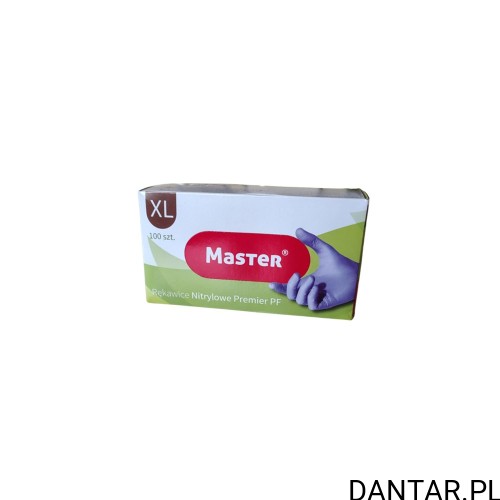 Rękawice nitrylowe Master Premier PF XL niebieskie a100/10