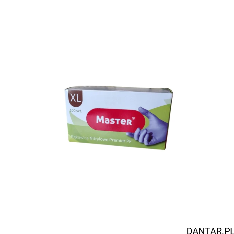 Rękawice nitrylowe Master Premier PF XL niebieskie a100/10