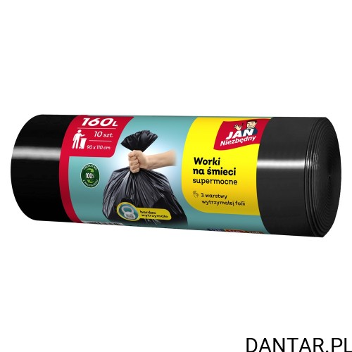 Worki na śmieci 160 l Jan Niezbędny, 10 szt.