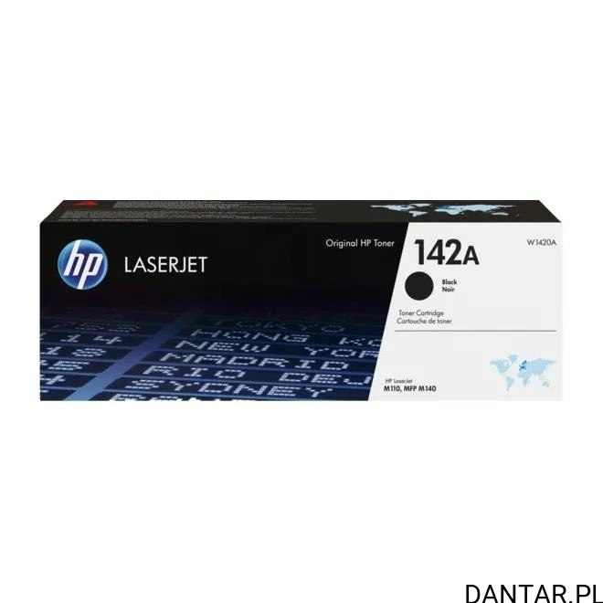 Pełne opakowanie oryginalnego czarnego tonera HP 142A W1420A