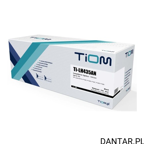 Pudełko czarnego tonera Tiom Ti-LH435AN, zamiennik HP CB435A, 1500 stron