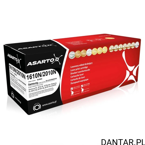 Opakowanie czarnego tonera Asarto AS-LS1610N/2010N do Samsung SU863A