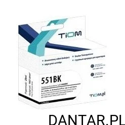 Opakowanie czarnego tuszu Tiom Ti-C551BK z oznaczeniem 551BK