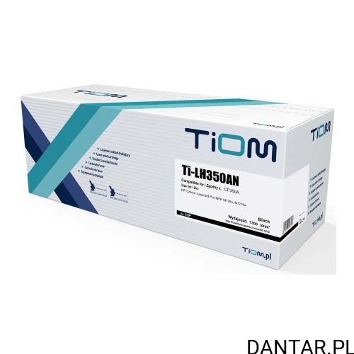Pudełko czarnego tonera Tiom Ti-LH350AN, zamiennik HP CF350A, 1300 stron