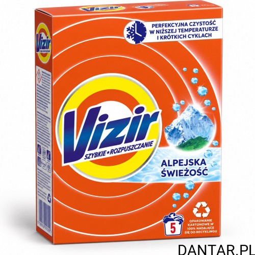 Proszek do prania Vizir 275g alpejska świeżość kartonik