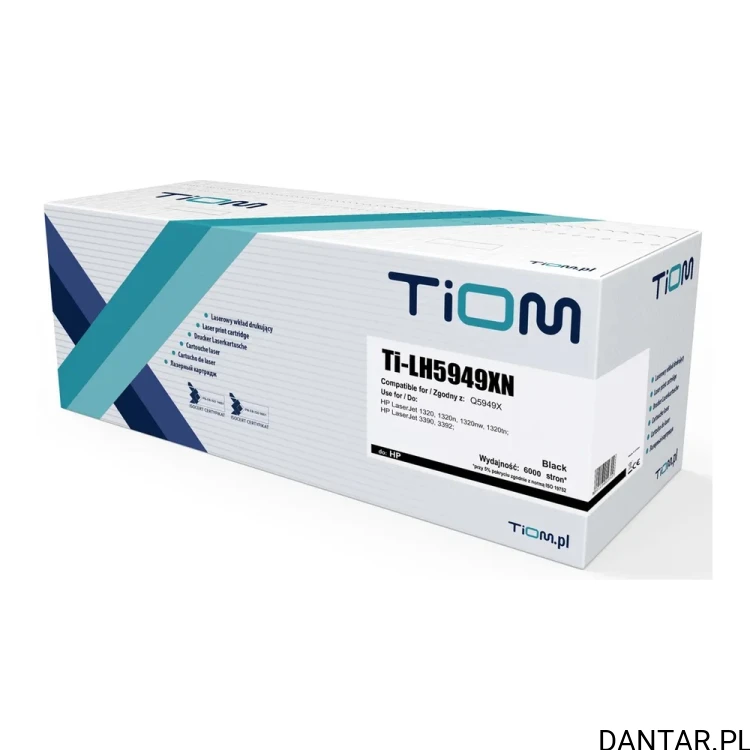 Pudełko tonera Tiom Ti-LH5949XN, zamiennik HP Q5949X, kolor czarny