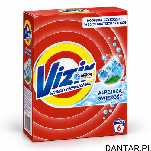 Proszek do prania Vizir Alpejska Świeżość 330 g, 6 prań a1