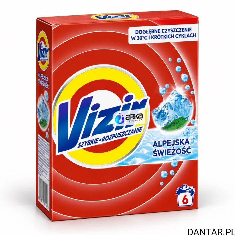 Proszek do prania Vizir Alpejska Świeżość 330 g, 6 prań a1