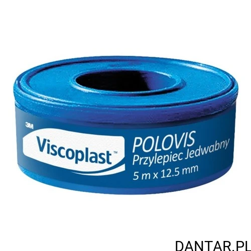 Viscoplast Polovis, przylepiec 5 m x 12,5 mm na niebieskiej szpulce