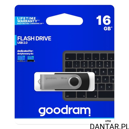 Pendrive Goodram UTS2 16 GB w opakowaniu detalicznym