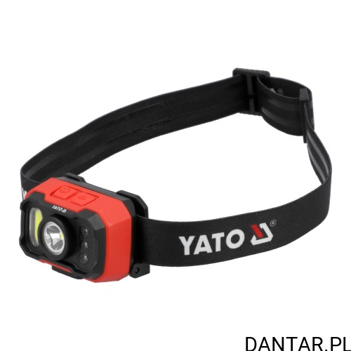 Latarka czołowa akumulatorowa 1000 lm z czujnikiem ruchu Yato YT-085942 a1