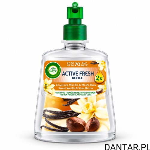 Air Wick Active Fresh wkład Zmysłowa Wanilia i Masło Shea 228 ml a1/4