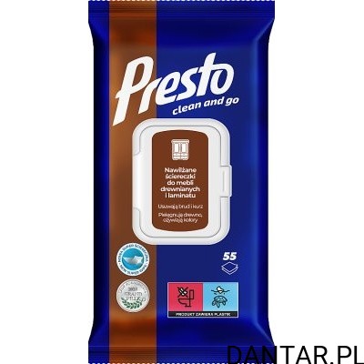 Ściereczki nasączane do mebli Presto a55/12