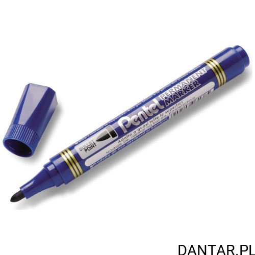 Marker permanentny okrągły niebieski N850  Pentel a1/12 